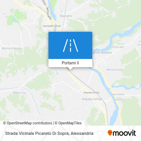 Mappa Strada Vicinale Picareto Di Sopra