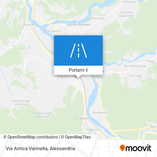Mappa Via Antica Varinella