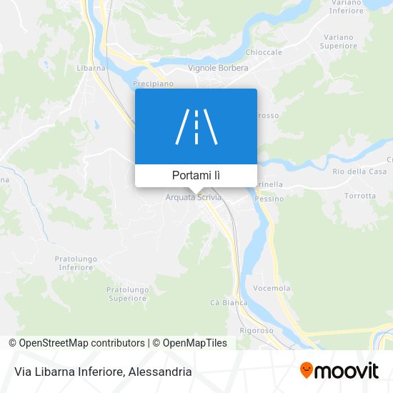 Mappa Via Libarna Inferiore