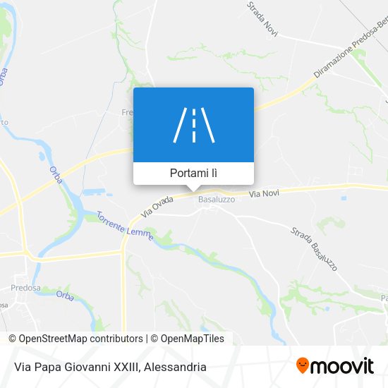 Mappa Via Papa Giovanni XXIII