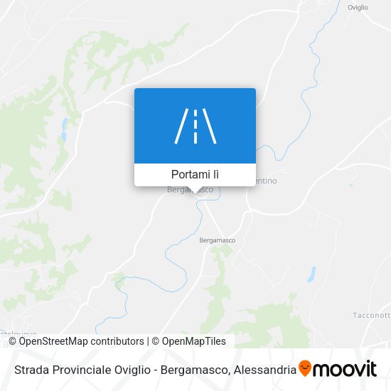 Mappa Strada Provinciale Oviglio - Bergamasco