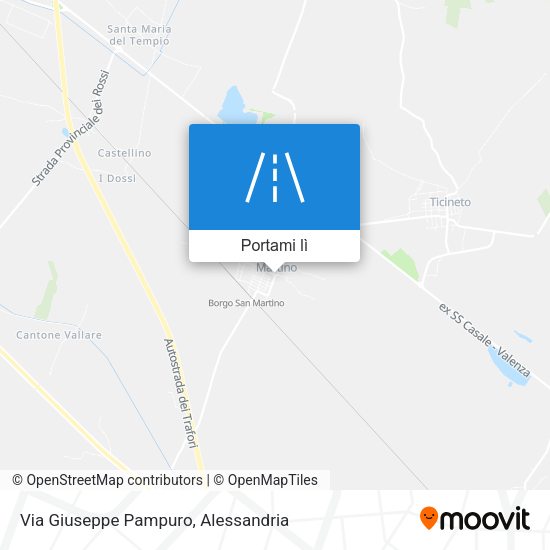 Mappa Via Giuseppe Pampuro