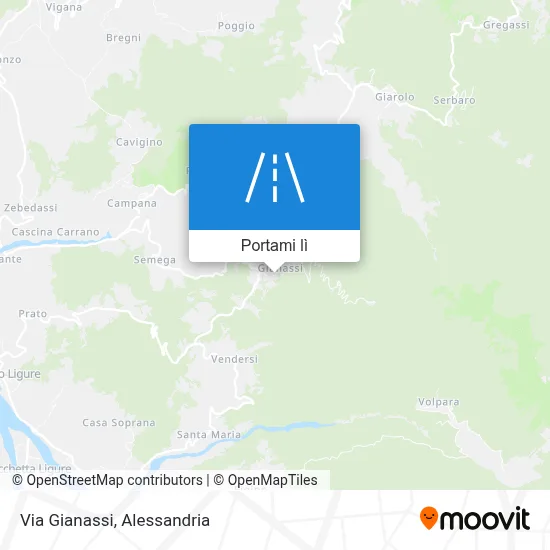 Mappa Via Gianassi