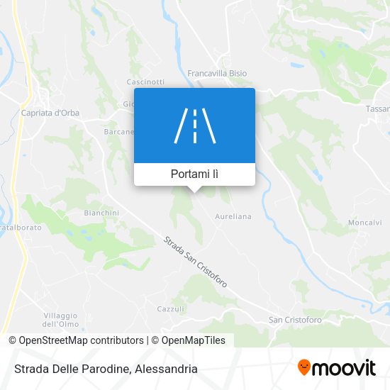 Mappa Strada Delle Parodine