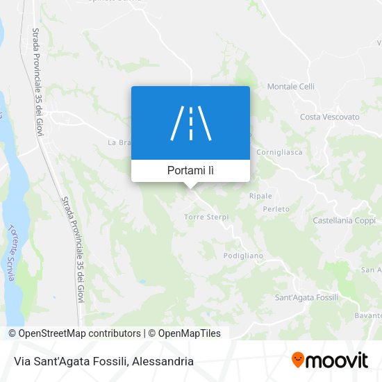 Mappa Via Sant'Agata Fossili