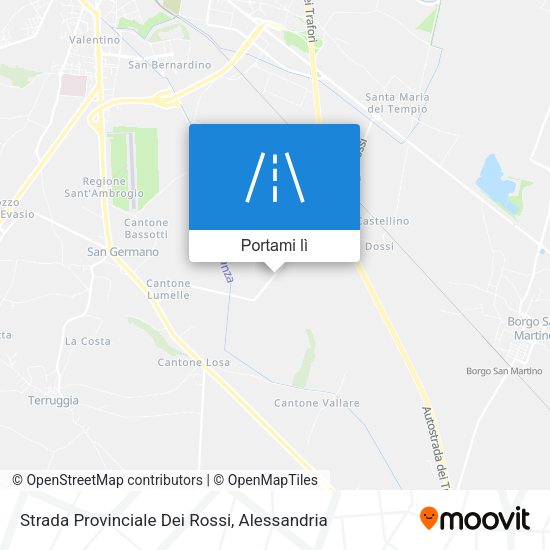 Mappa Strada Provinciale Dei Rossi