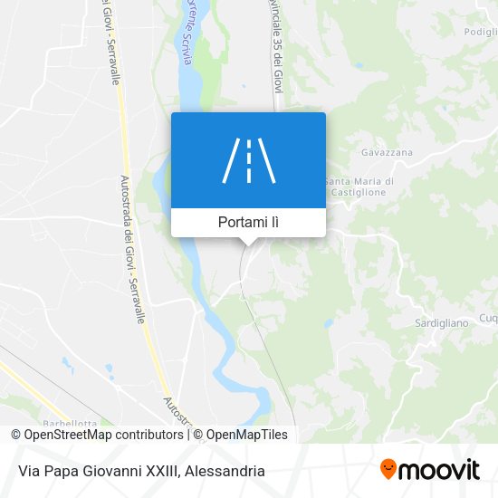 Mappa Via Papa Giovanni XXIII