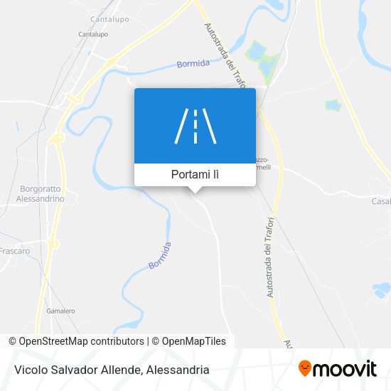Mappa Vicolo Salvador Allende