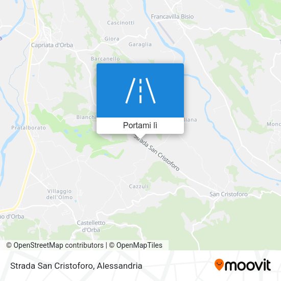 Mappa Strada San Cristoforo