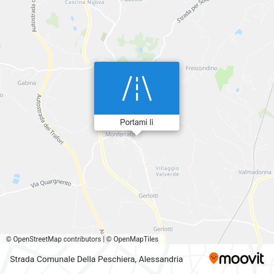 Mappa Strada Comunale Della Peschiera