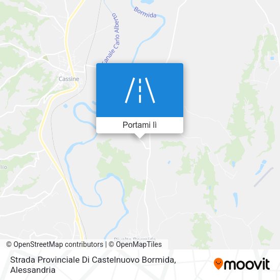 Mappa Strada Provinciale Di Castelnuovo Bormida