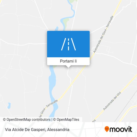 Mappa Via Alcide De Gasperi