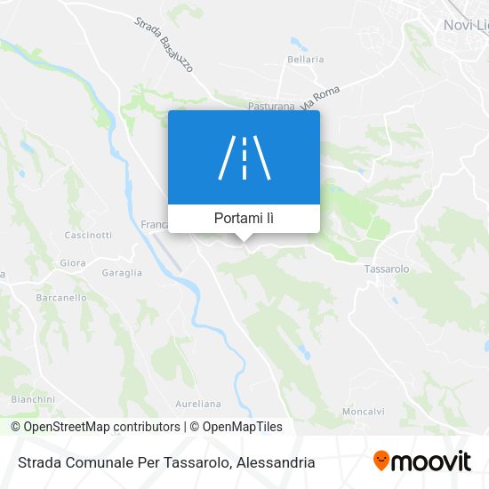 Mappa Strada Comunale Per Tassarolo