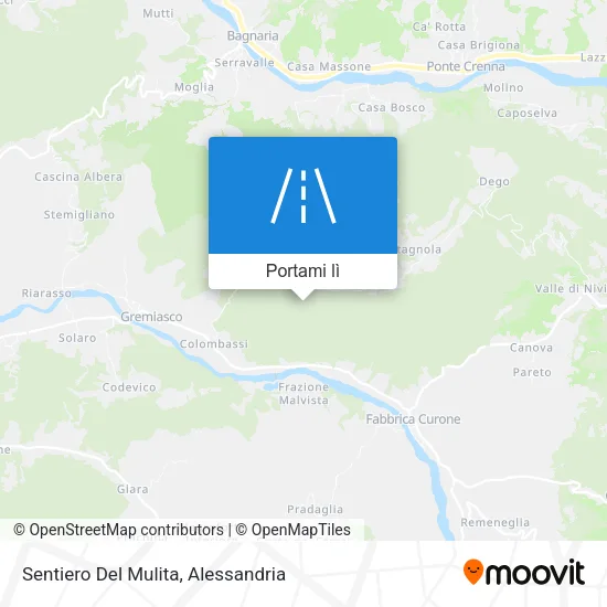 Mappa Sentiero Del Mulita