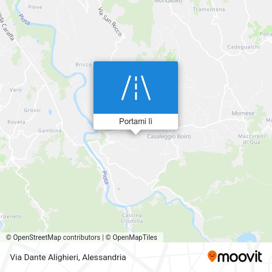 Mappa Via Dante Alighieri