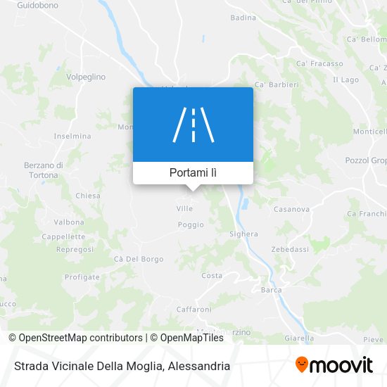Mappa Strada Vicinale Della Moglia