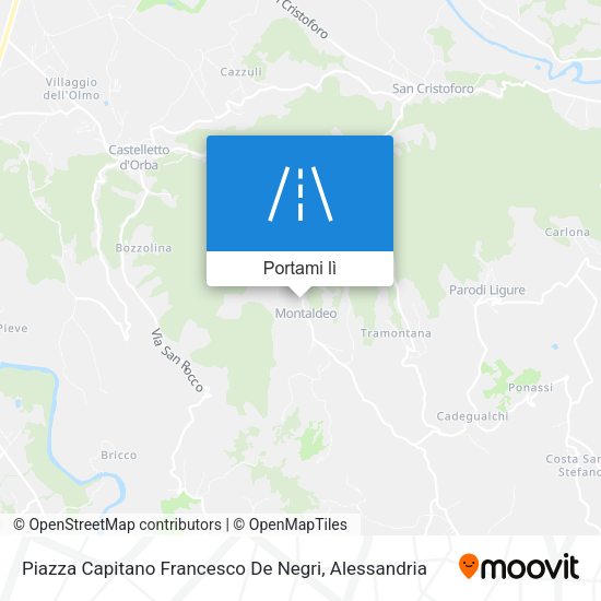 Mappa Piazza Capitano Francesco De Negri