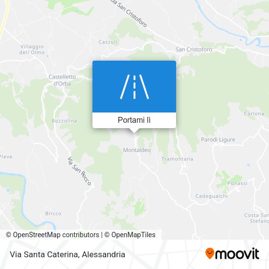 Mappa Via Santa Caterina