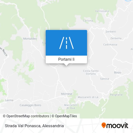 Mappa Strada Val Ponasca