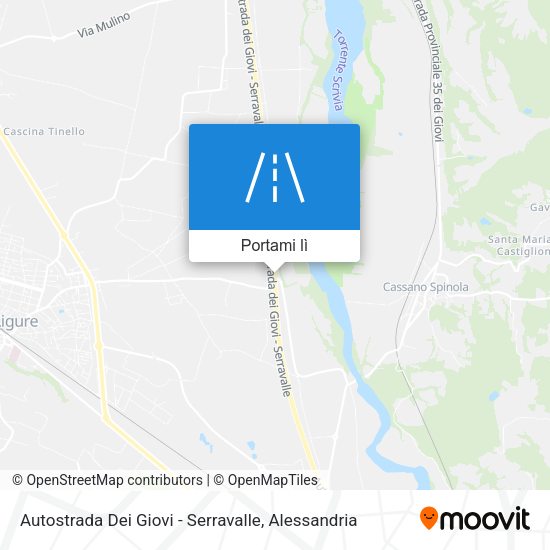 Mappa Autostrada Dei Giovi - Serravalle