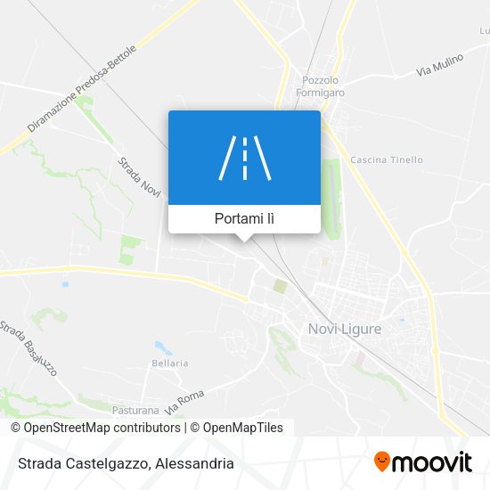 Mappa Strada Castelgazzo