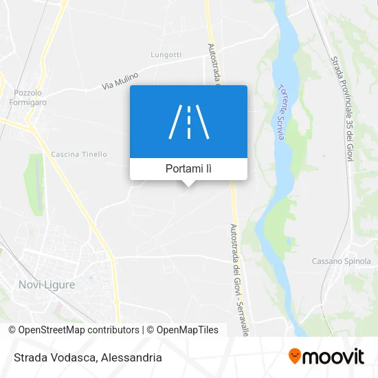 Mappa Strada Vodasca