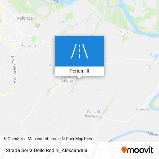 Mappa Strada Serra Delle Redini