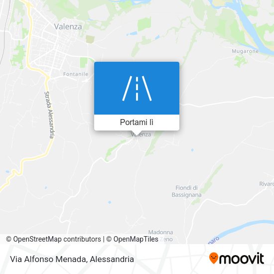Mappa Via Alfonso Menada