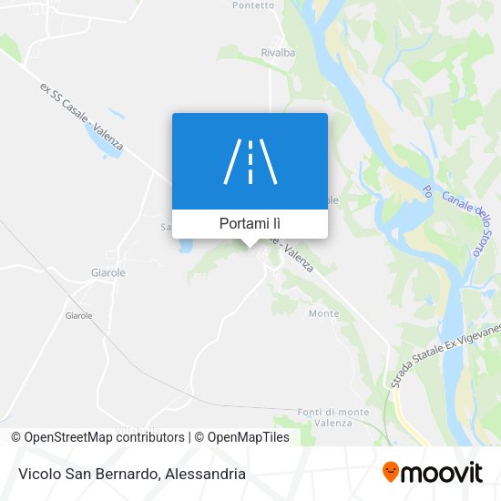 Mappa Vicolo San Bernardo