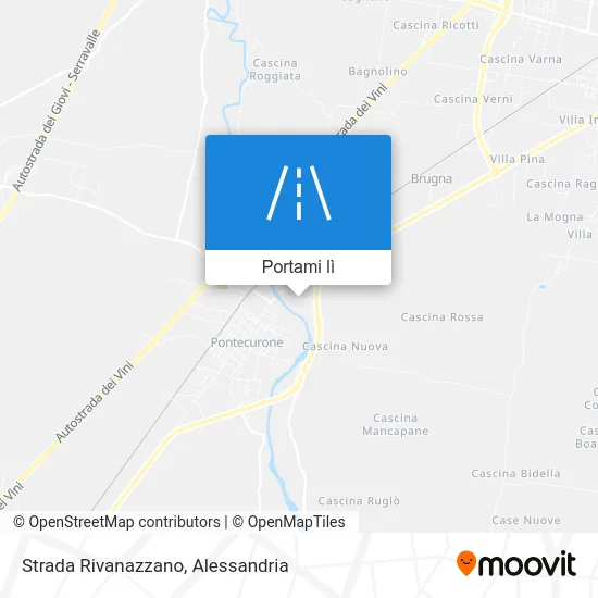 Mappa Strada Rivanazzano
