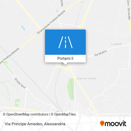 Mappa Via Principe Amedeo