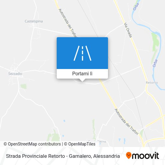 Mappa Strada Provinciale Retorto - Gamalero