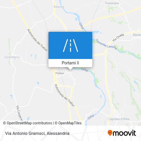 Mappa Via Antonio Gramsci