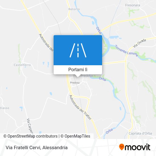 Mappa Via Fratelli Cervi
