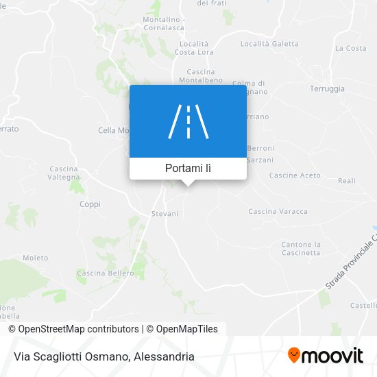Mappa Via Scagliotti Osmano