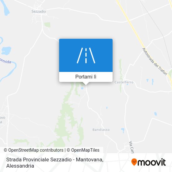 Mappa Strada Provinciale Sezzadio - Mantovana