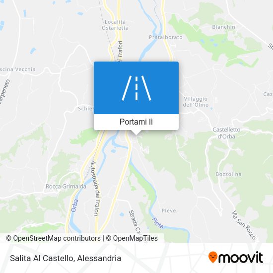 Mappa Salita Al Castello