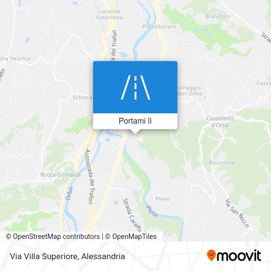 Mappa Via Villa Superiore