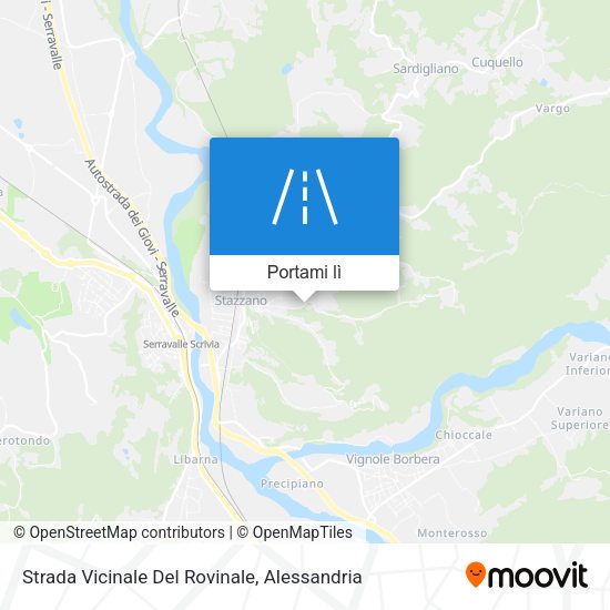 Mappa Strada Vicinale Del Rovinale