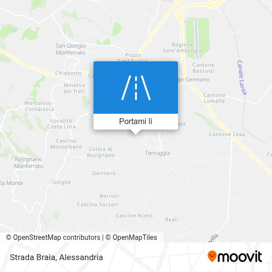 Mappa Strada Braia