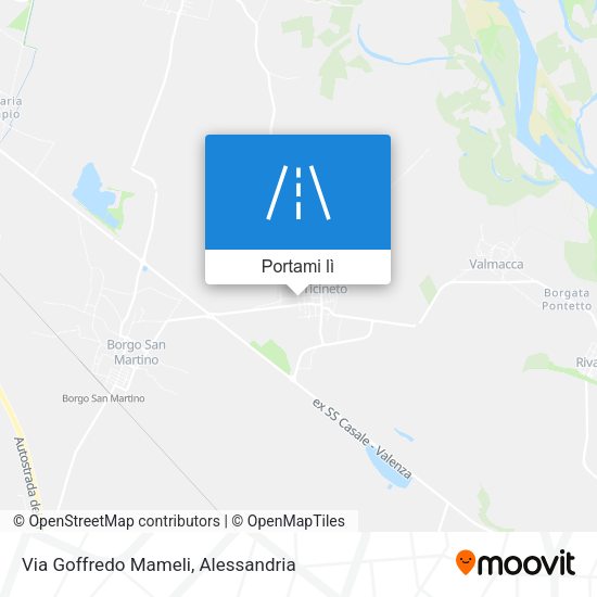 Mappa Via Goffredo Mameli