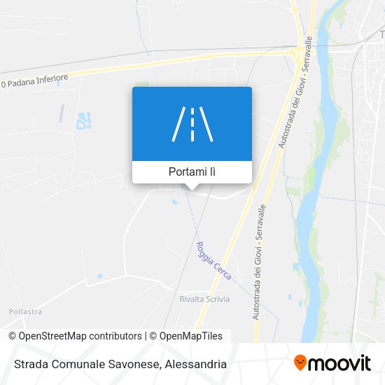 Mappa Strada Comunale Savonese