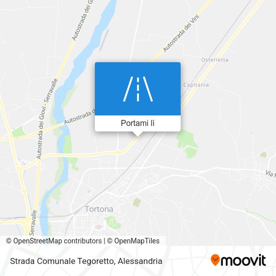 Mappa Strada Comunale Tegoretto