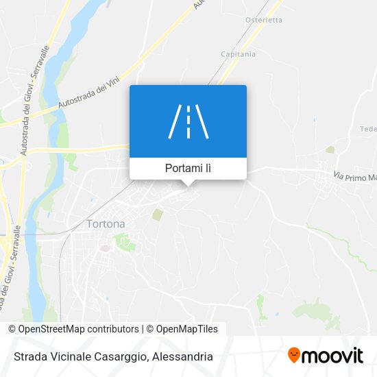Mappa Strada Vicinale Casarggio