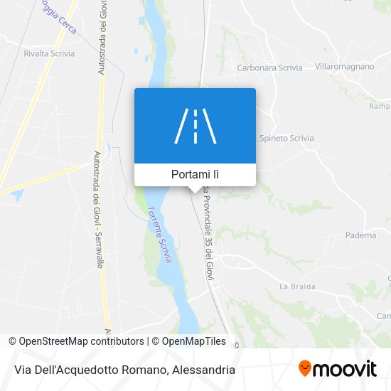 Mappa Via Dell'Acquedotto Romano