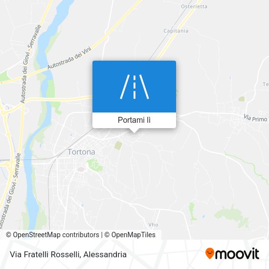 Mappa Via Fratelli Rosselli