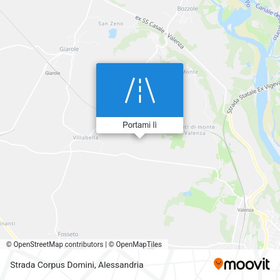 Mappa Strada Corpus Domini