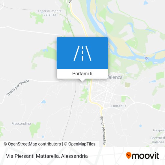 Mappa Via Piersanti Mattarella