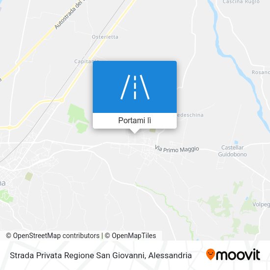 Mappa Strada Privata Regione San Giovanni