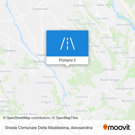 Mappa Strada Comunale Della Maddalena